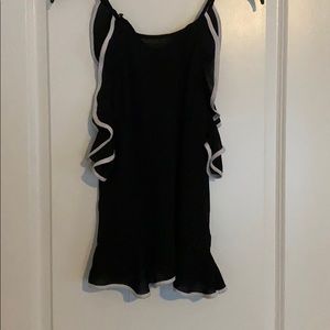 Black and white blouse